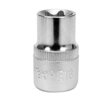 Головка торцева YATO : TORX E18, квадрат 1/2″, L= 38 мм. CrV (YT-05225)