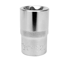 Головка торцева YATO : TORX E20, квадрат 1/2″, L= 38 мм. CrV (YT-05226)