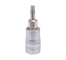 Головка торцева YATO квадрат 1/4 TORX Т15, L= 37 мм (YT-04303)