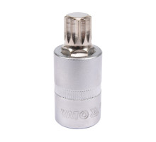 Головка торцева YATO квадрат 1/2 SPLINE M14, L= 55 мм (YT-04345)