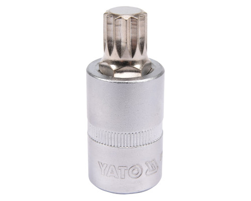 Головка торцевая YATO квадрат 1/2 SPLINE M14, L= 55 мм (YT-04345)