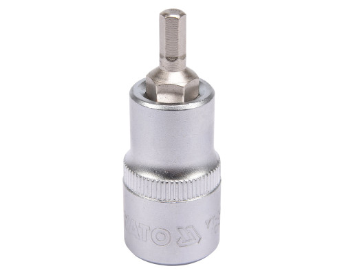 Головка торцевая YATO квадрат 1/2 HEX M5, L= 55 мм (YT-04381)