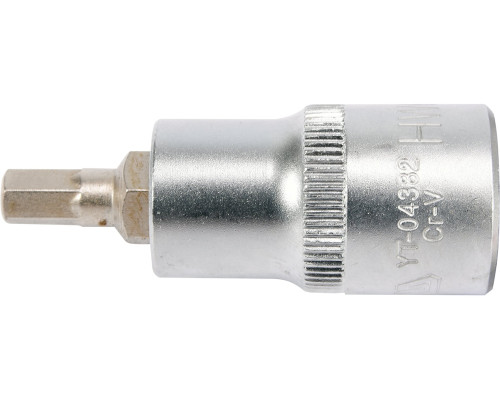 Головка торцевая YATO квадрат 1/2 HEX M6, L= 55 мм (YT-04382)
