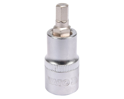 Головка торцевая YATO квадрат 1/2 HEX M7, L= 55 мм (YT-04383)