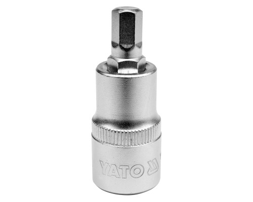 Головка торцевая YATO квадрат 1/2 HEX M8, L= 55 мм (YT-04384)