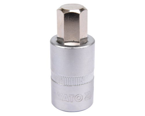 Головка торцевая YATO квадрат 1/2 HEX M14, L= 55 мм (YT-04387)