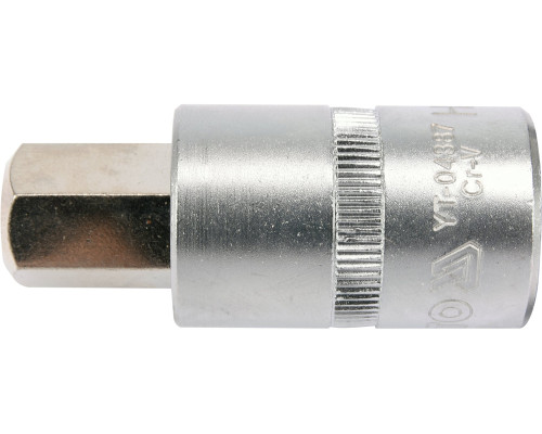 Головка торцевая YATO квадрат 1/2 HEX M14, L= 55 мм (YT-04387)