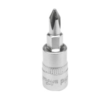 Головка торцева YATO кадрат 1/4 Philips PH1, L= 37 мм (YT-04411)