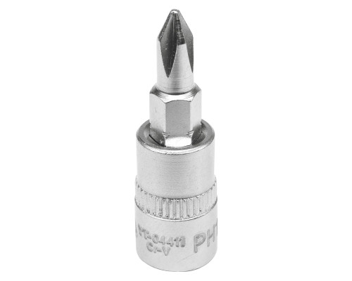 Головка торцевая YATO квадрат 1/4 Philips PH1, L= 37 мм (YT-04411)