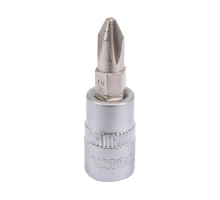 Головка торцева YATO квадрат 1/4 Philips PH2, L= 37 мм (YT-04412)