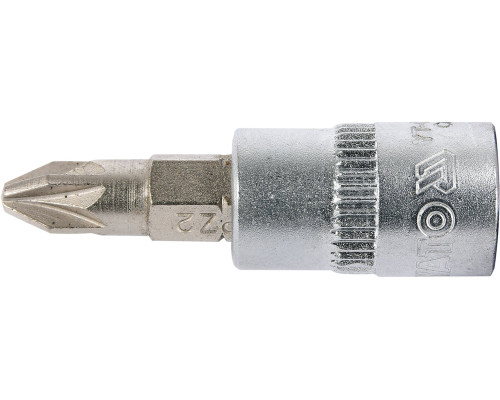 Головка торцевая YATO квадрат 1/4 Pozidriv PZ2, L= 37 мм (YT-04418)