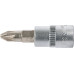 Головка торцевая YATO квадрат 1/4 Pozidriv PZ2, L= 37 мм (YT-04418)