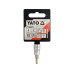 Головка торцевая YATO квадрат 1/4″. HEX M4, L= 37 мм (YT-04371)
