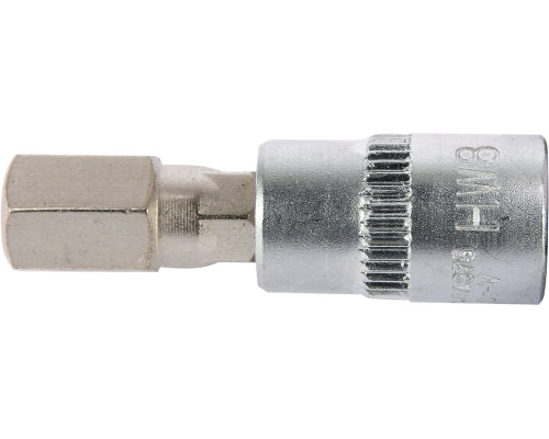 Головка торцевая YATO квадрат 1/4 HEX M8, L= 37 мм (YT-04375)