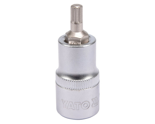 Головка торцевая YATO квадрат 1/2 SPLINE M6, L= 55 мм (YT-04341)