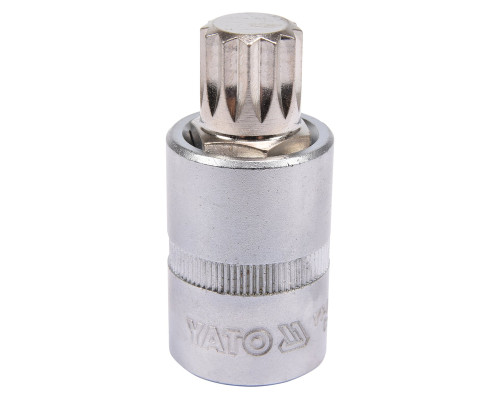 Головка торцевая YATO квадрат 1/2 SPLINE M16, L= 55 мм (YT-04346)