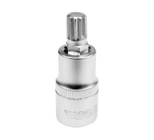 Головка торцева YATO квадрат 1/2 SPLINE M10, L= 55 мм (YT-04343)