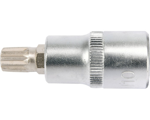 Головка торцевая YATO квадрат 1/2 SPLINE M10, L= 55 мм (YT-04343)