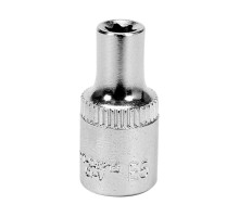 Головка торцева YATO : TORX E5, квадрат 1/4″, L= 25 мм. CrV (YT-05212)