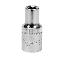 Головка торцева YATO : TORX E6, квадрат 1/4″, L= 25 мм. CrV (YT-05213)