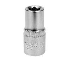 Головка торцева YATO : TORX E8, квадрат 1/4″, L= 25 мм. CrV (YT-05215)