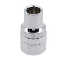 Головка торцева YATO : квадрат 1/2″, Spline, M= 10 мм, L= 38 мм (YT-1462)