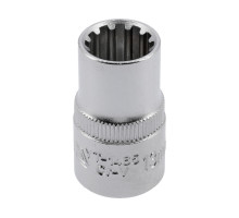 Головка торцева YATO : квадрат 1/2″, Spline, M= 13 мм, L= 38 мм (YT-1465)