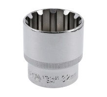 Головка торцева YATO : квадрат 1/2″, Spline, M= 32 мм, L= 45 мм (YT-1481)