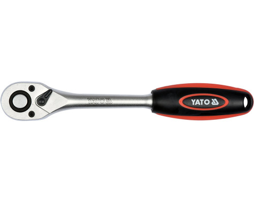 Тріщатка YATO : квадрат 1/4″, L= 148 мм, 72T (YT-0322)