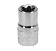 Головка торцева YATO : TORX E16, квадрат 1/2″, CrV, DIN 2124 [Блістер] (YT-05249)