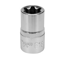Головка торцева YATO : TORX E18, квадрат 1/2″, CrV, DIN 2124 [Блістер] (YT-05250)