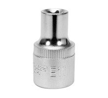 Головка торцева YATO : TORX E11, квадрат 1/2″, L= 38 мм. CrV (YT-05221)