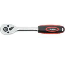 Тріщатка YATO : квадрат 3/8″, L= 210 мм, 90Т (YT-03242)