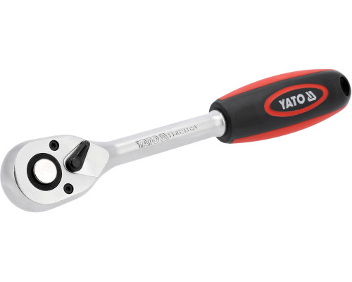 Тріщатка YATO : квадрат 1/2″, L= 255 мм, 90Т (YT-03243)