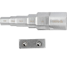 Ключ ступеневий YATO: квадрат 1/2для головок 3/8, 29/68″, 1/2″, 21/32″, 27/32″ (YT-03319)