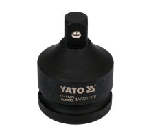 Перехідник ударний YATO : квадрат 3/4″ - квадрат 1/2″, L= 55 мм (YT-11671)