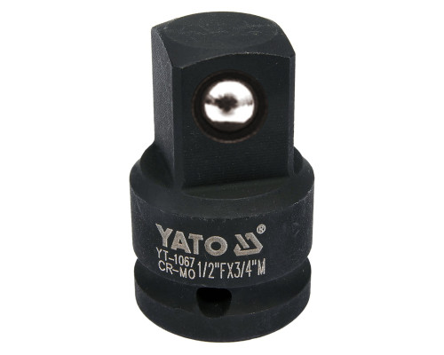 Переходник ударный YATO : квадрат 1/2″ - 3/4″, L= 48 мм (YT-1067)