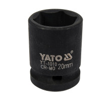 Головка торцева ударна 6-гранна YATO : квадрат 1/2″, М= 20 мм, L= 39 мм (YT-1010)