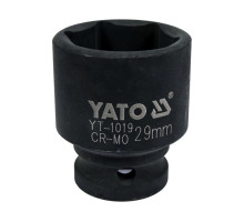 Головка торцева ударна 6-гранна YATO : квадрат 1/2″, М= 29 мм, L= 48 мм (YT-1019)