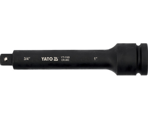 Удлинитель с переходником YATO : квадрат 1″ - квадрат 3/4″, L= 250 мм (YT-1169)