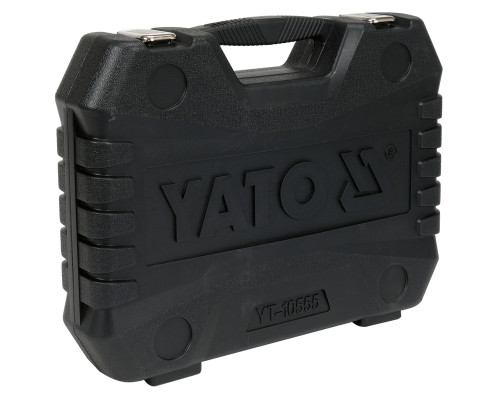 Головки торцевые ударные YATO: квадрат- 1/2″, хромомолибденовые, 40 шт. (YT-10555)