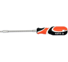 Викрутка з гнучким стержнем 6-гр. YATO : HEX 1/4″ x 150 мм (YT-1381)