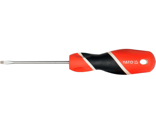Отвертка плоская YATO : шлиц SL3 х 100 мм (YT-25902)