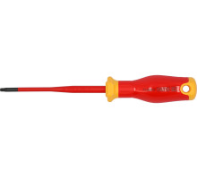 Викрутка з шліцом TORX діелектрична ізольована YATO: T15х 100/ 188 мм, оголений шліц- 17 мм (YT-282670)