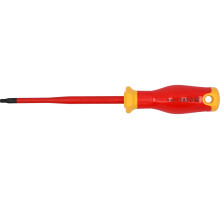 Викрутка з шліцом TORX діелектрична ізольована YATO: T20х 125/ 223 мм, оголений шліц- 17 мм (YT-282671)