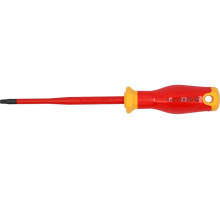 Викрутка з шліцом TORX діелектрична ізольована YATO: T25х 125/ 223 мм, оголений шліц- 17 мм (YT-282672)