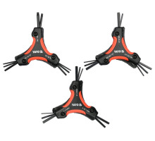 Набір ключів шестигранних YATO : HEX H1.5-H6, TORX T9-T40, 26 шт(DW) (YT-05644)