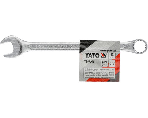 Ключ рожково накидной YATO : CrV, М= 13 мм, L= 180 мм (YT-0342)