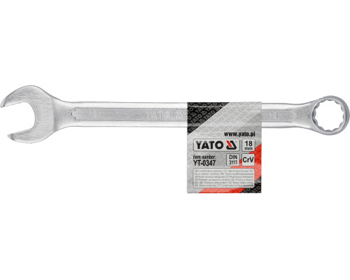 Ключ рожково накидной YATO : CrV, М= 18 мм, L= 230 мм (YT-0347)