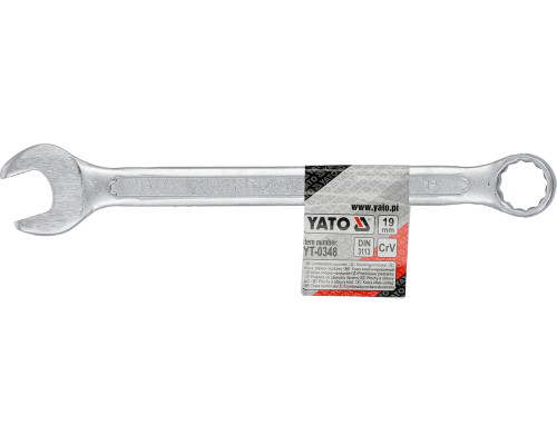Ключ рожково накидной YATO : CrV, М= 19 мм, L= 235 мм (YT-0348)